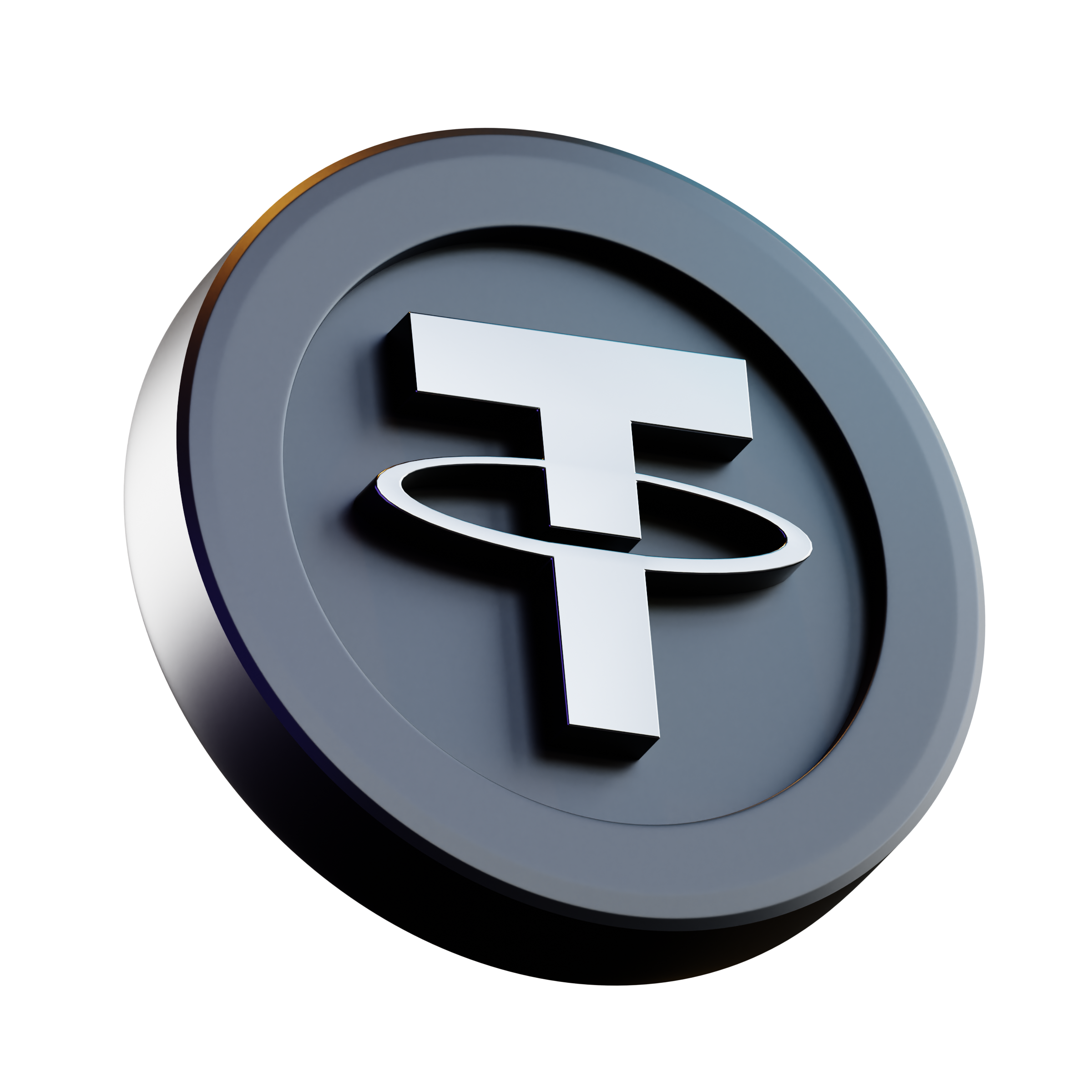 Black themed crypto coins